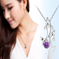 Load image into Gallery viewer, Dolphin Crystal Necklace
