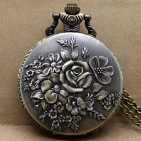 Load image into Gallery viewer, Blooming Flowers Pocket Watch
