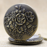 Load image into Gallery viewer, Blooming Flowers Pocket Watch
