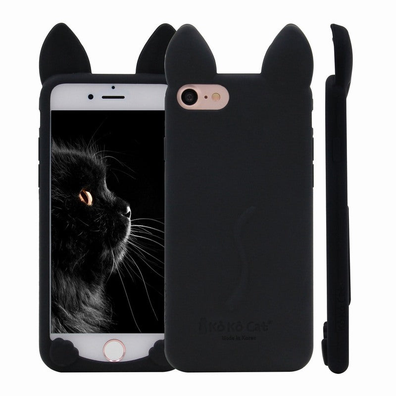 Kitty Ears Silicone iPhone Case