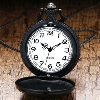 Load image into Gallery viewer, Black Skull Pocket Watch
