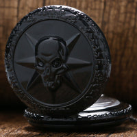 Load image into Gallery viewer, Black Skull Pocket Watch
