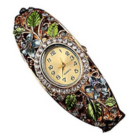 Load image into Gallery viewer, Bracelet Crystal Flower Watch

