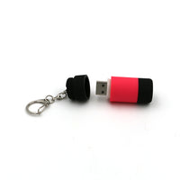 Load image into Gallery viewer, USB Ultra Bright Rechargeable LED Keychain Flashlight
