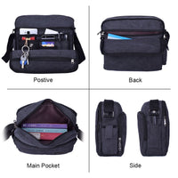 Load image into Gallery viewer, Canvas Messenger Bag
