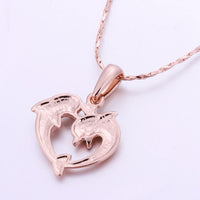 Load image into Gallery viewer, Dolphin Rose Gold Necklace
