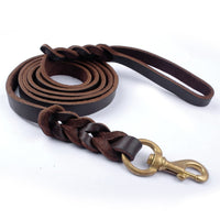 Load image into Gallery viewer, Braided Leather Dog Leash

