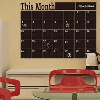 Load image into Gallery viewer, Chalkboard Wall Calendar Sticker

