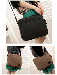 Load image into Gallery viewer, Canvas Messenger Bag
