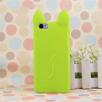 Load image into Gallery viewer, Kitty Ears Silicone iPhone Case
