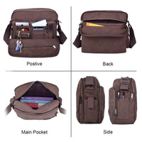 Load image into Gallery viewer, Canvas Messenger Bag
