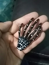 Load image into Gallery viewer, Colorful Skeleton Hand Hair Clips
