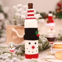 Load image into Gallery viewer, Santa and Snowman Wine Bottle Covers
