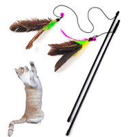 Load image into Gallery viewer, Cat Rod With Feather Toy
