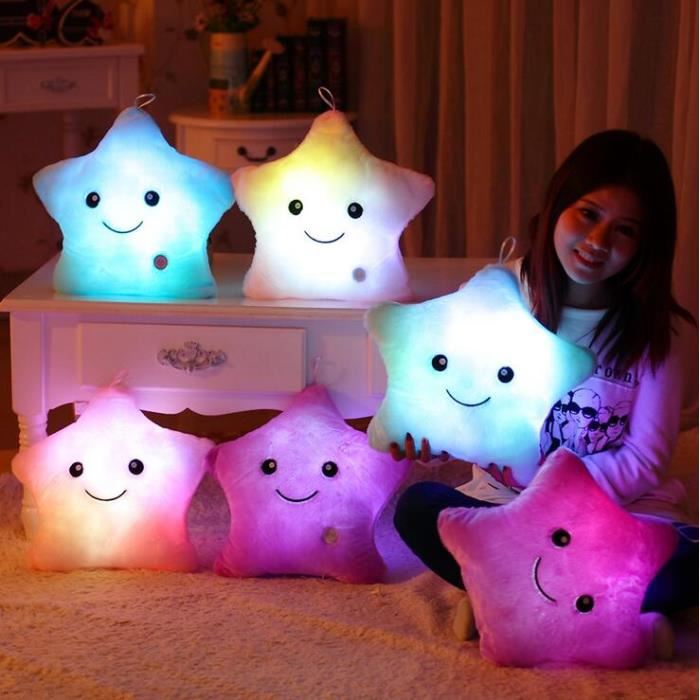 Luminous Star Plush Pillow