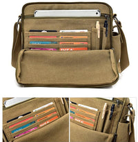 Load image into Gallery viewer, Canvas Messenger Bag
