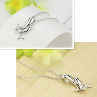 Load image into Gallery viewer, Dolphin Necklace &amp; Earrings Set
