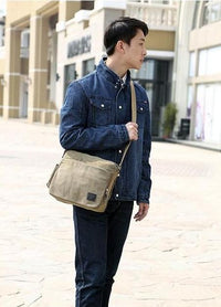 Load image into Gallery viewer, Canvas Messenger Bag
