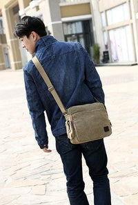 Load image into Gallery viewer, Canvas Messenger Bag
