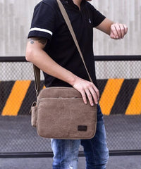 Load image into Gallery viewer, Canvas Messenger Bag
