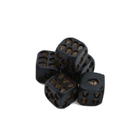 Load image into Gallery viewer, Black Skull Dice (Set of 5)
