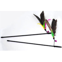 Load image into Gallery viewer, Cat Rod With Feather Toy

