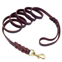 Load image into Gallery viewer, Braided Leather Dog Leash
