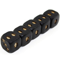 Load image into Gallery viewer, Black Skull Dice (Set of 5)
