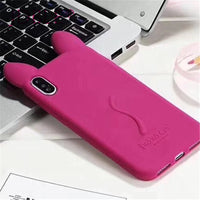 Load image into Gallery viewer, Kitty Ears Silicone iPhone Case
