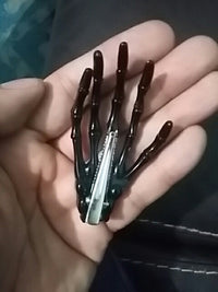 Load image into Gallery viewer, Colorful Skeleton Hand Hair Clips
