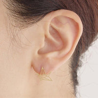Load image into Gallery viewer, Origami Bird Stud Earrings
