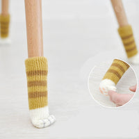 Load image into Gallery viewer, Cat Sock Floor Protectors (Set of 4)
