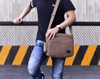 Load image into Gallery viewer, Canvas Messenger Bag
