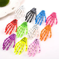 Load image into Gallery viewer, Colorful Skeleton Hand Hair Clips

