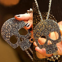 Load image into Gallery viewer, Hollow Skull Necklace
