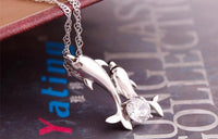Load image into Gallery viewer, Dolphin Necklace &amp; Earrings Set
