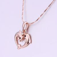 Load image into Gallery viewer, Dolphin Rose Gold Necklace
