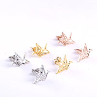 Load image into Gallery viewer, Origami Bird Stud Earrings
