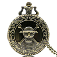 Load image into Gallery viewer, Bronze Steampunk Skull Pocket Watch with Chain
