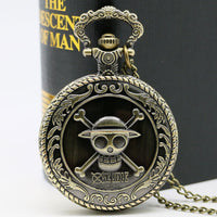 Load image into Gallery viewer, Bronze Steampunk Skull Pocket Watch with Chain

