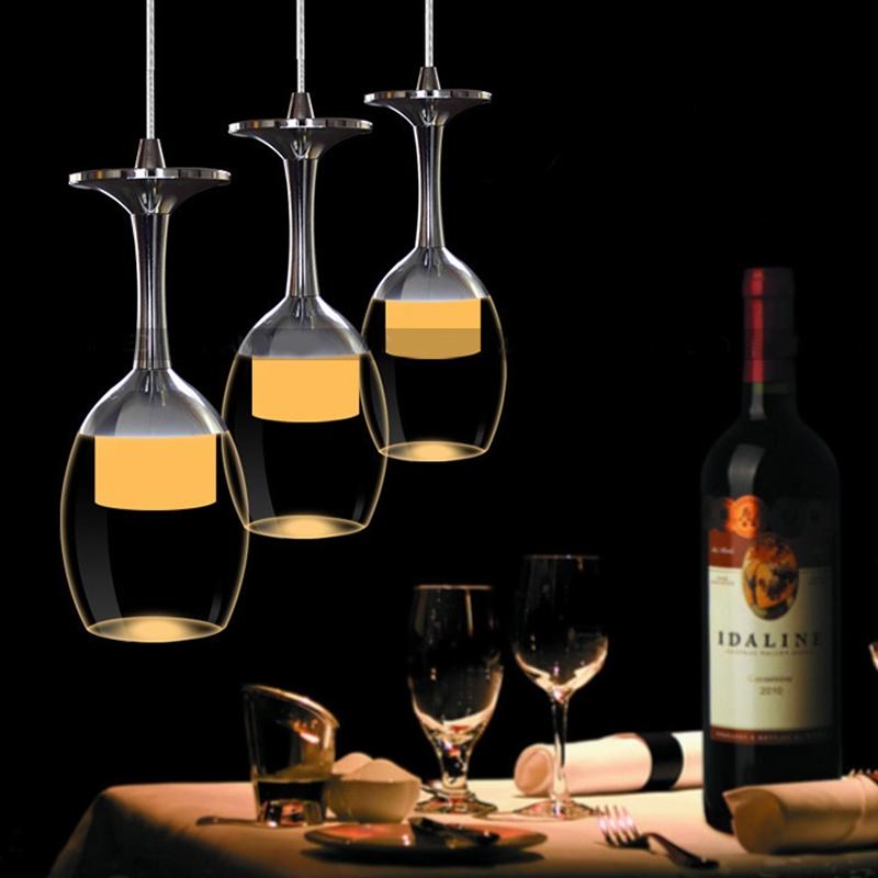Wine Glass Pendant Light