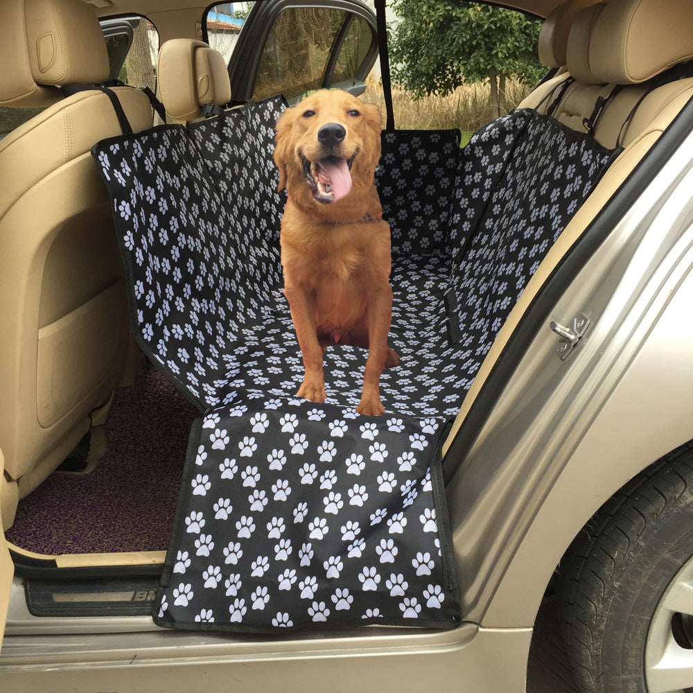 Paw Print Car Seat Dog Cover
