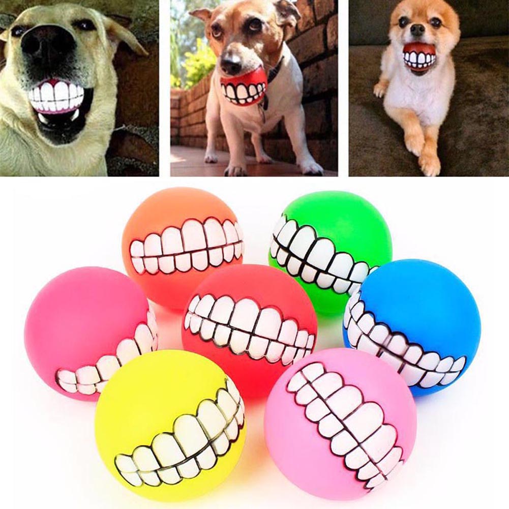 Funny Dog’s Ball with Teeth