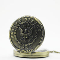 Load image into Gallery viewer, Vintage Bronze Navy Pocket Watch
