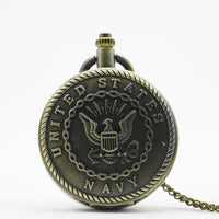 Load image into Gallery viewer, Vintage Bronze Navy Pocket Watch
