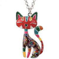 Load image into Gallery viewer, Cat Enamel Necklaces
