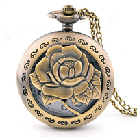 Load image into Gallery viewer, Bronze Antique Rose Pocket Watch
