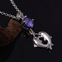 Load image into Gallery viewer, Dolphin Crystal and Sterling Silver Necklace
