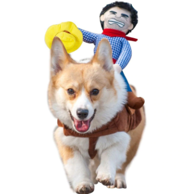 Dog's Cowboy Riding Costume