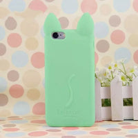 Load image into Gallery viewer, Kitty Ears Silicone iPhone Case
